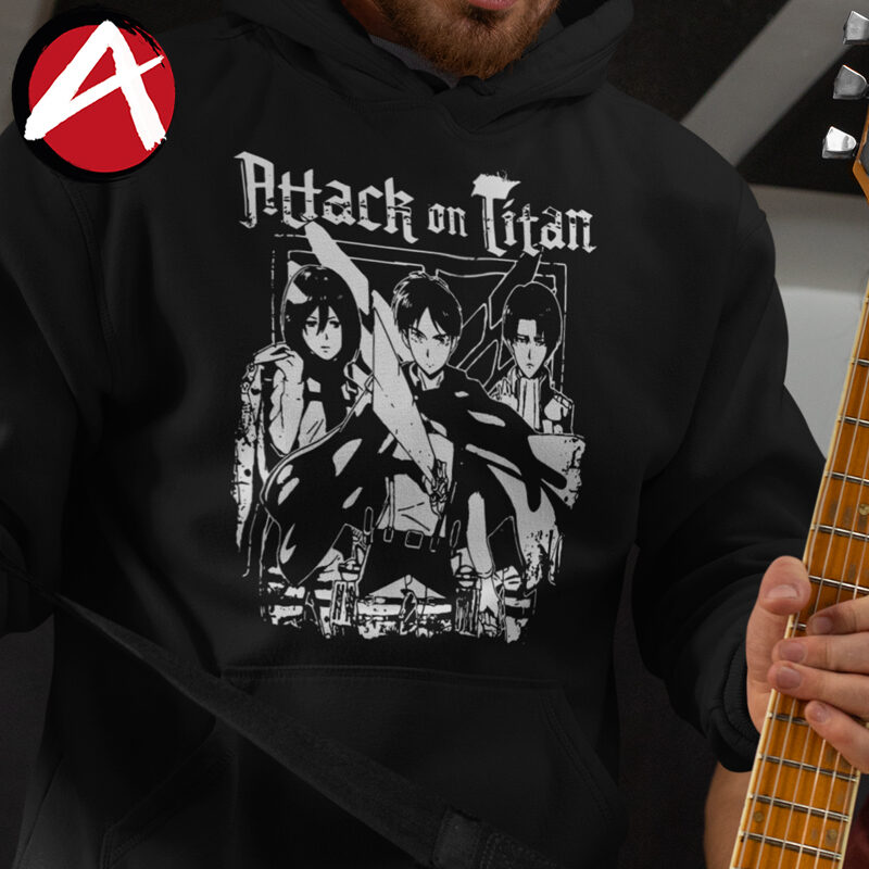 Hoodie Mikasa Eren Levi